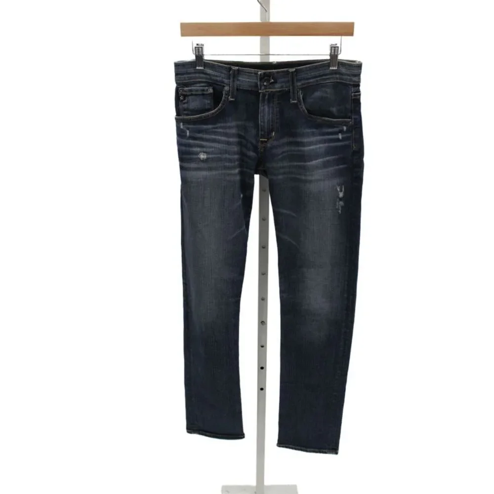 Big Star Mens Straight Jeans Blue Cotton Low Rise Size 26
